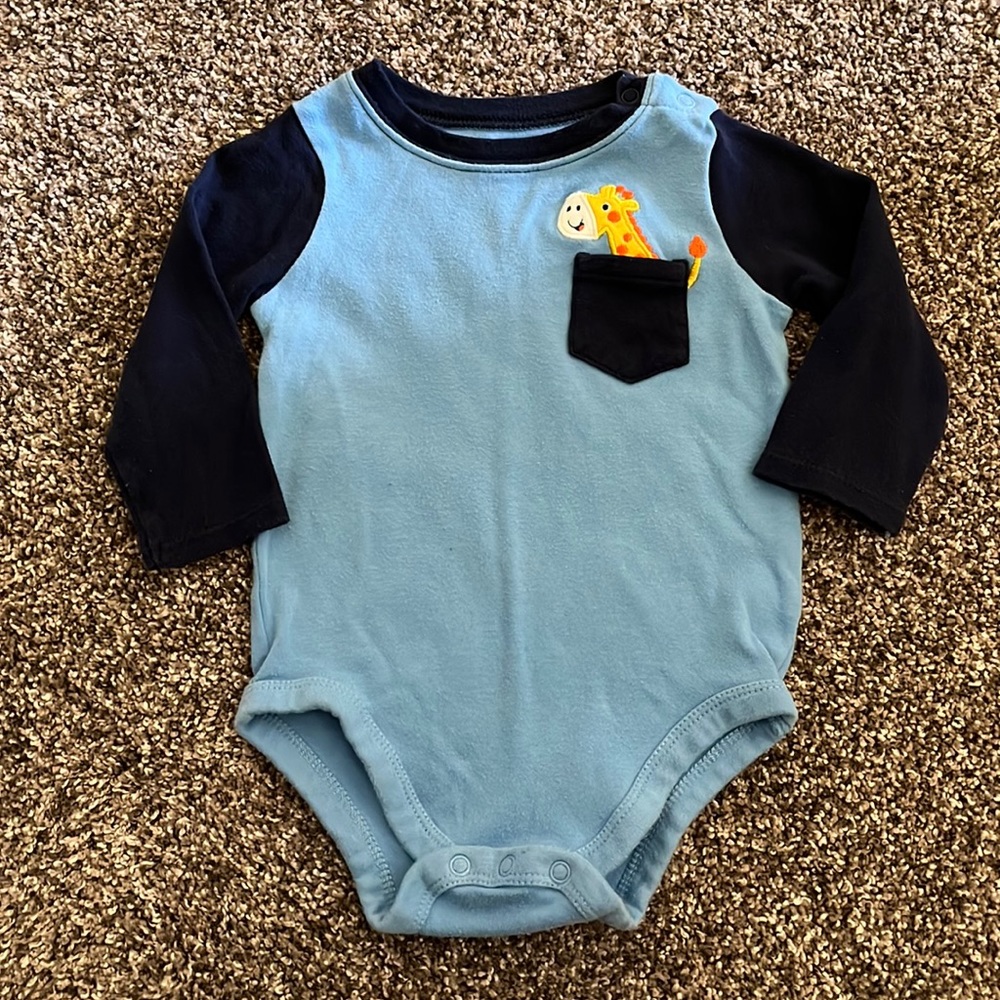 Vintage Garanimals 18 months giraffe onesie infant toddler boy bodysuit
